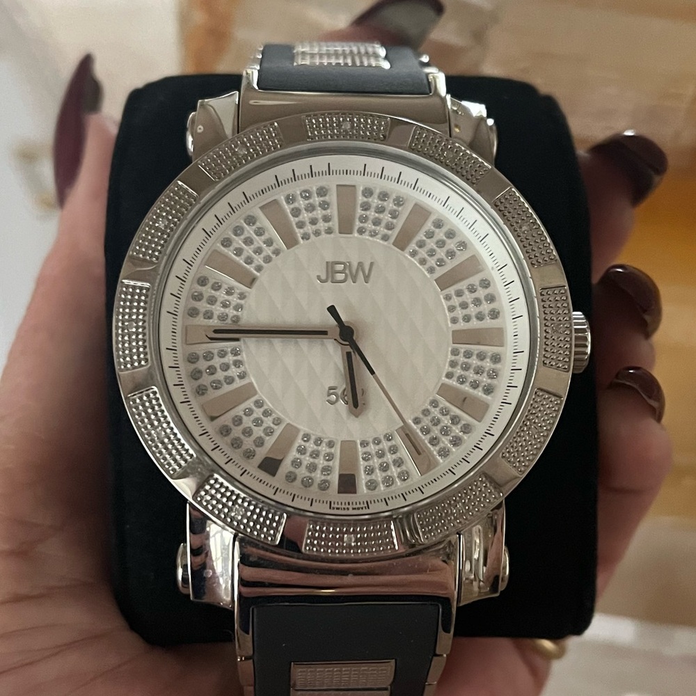 JBW DIAMOND MEN’S WATCH. Never worn. New without tags. 50mm case.